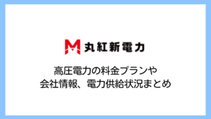 【2025】丸紅新電力は高い？高圧電力の料金プラン・解約金は？